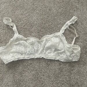 Aerie White Lace Bralette